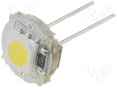 Лампа OF-LED1G4WW Модул LED; 240mW; G4; топло бял; 15lm; 12V